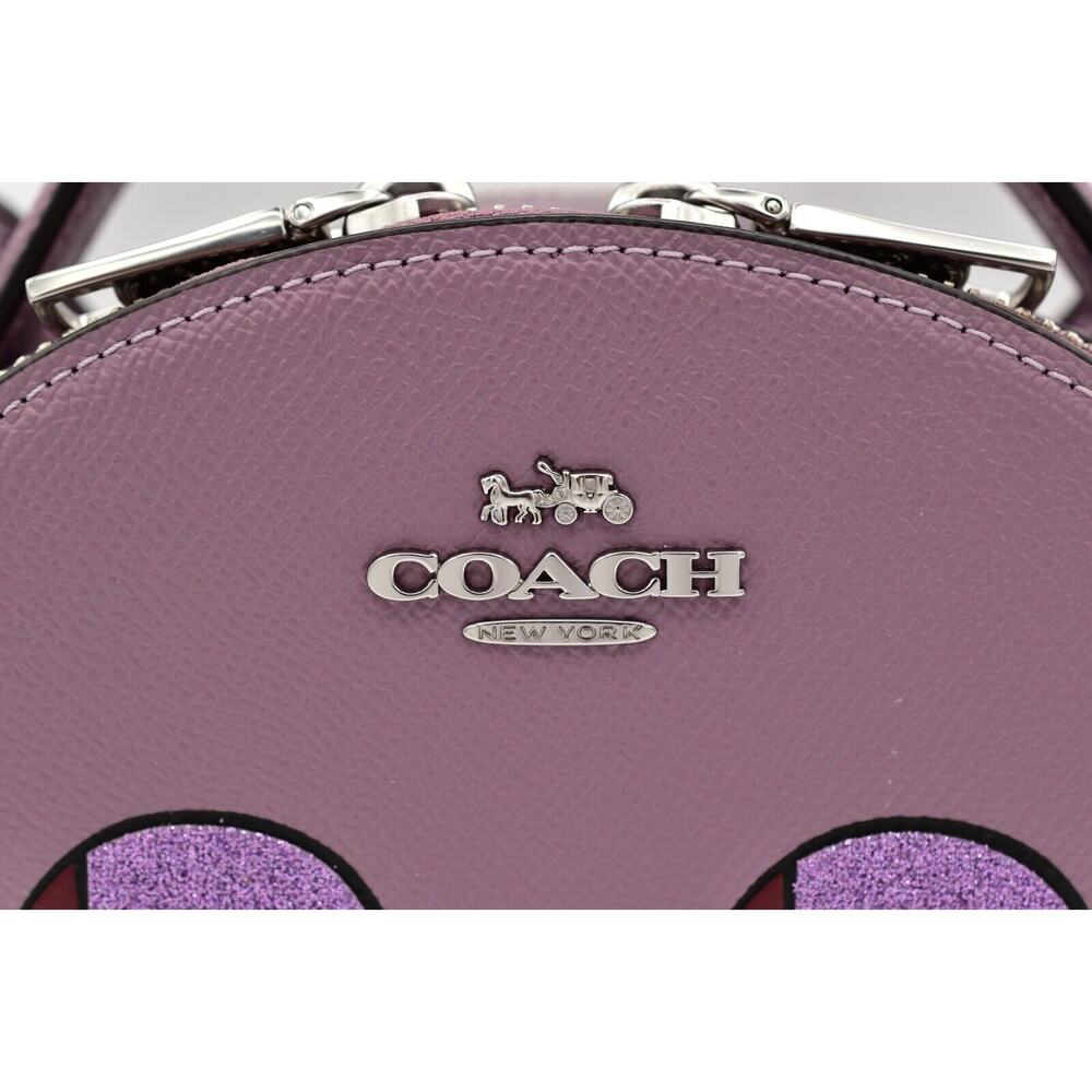 COACH Halloween Bat Canteen Crossbody Bag Halloween Purple Glitter Rare NWT 2024 - Picture 6 of 16